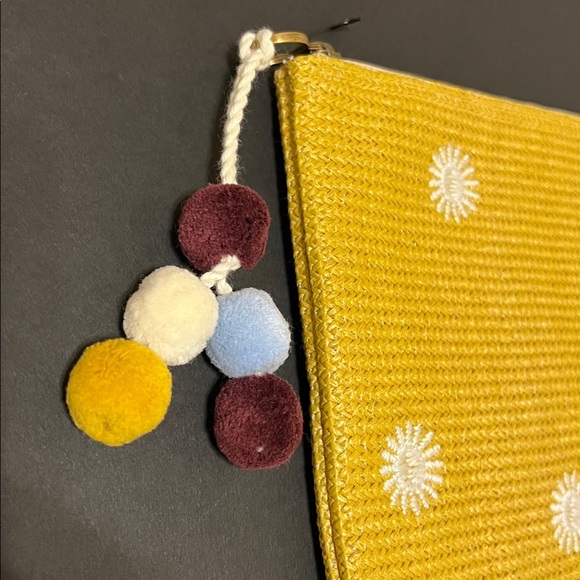 Madewell Sunny Clutch, yellow, zipper closure 12”x8.5” - Picture 6 of 11